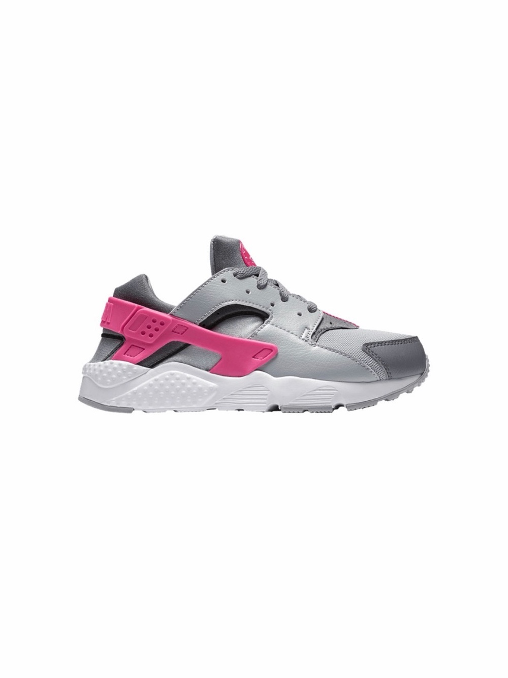 Nike Huarache Run GS 'Wolf Grey Hyper Pink'